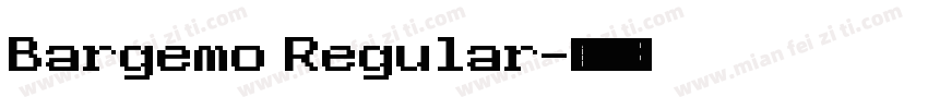 Bargemo Regular字体转换